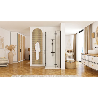 Sprchová kabina REA Hugo Double Black 90x90