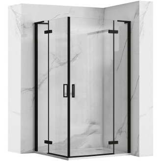 REA Sprchová kabina Hugo Double Black 100x100 KPL-K6602