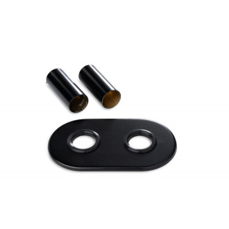 P.M.H. Rozety pro 50 mm připojení  Kartáčovaná nerez R823SS