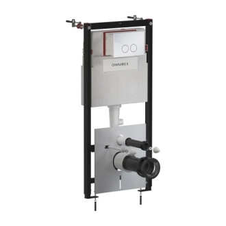 Omnires STRONGFRAME + MINIMAL podomítkový WC set s ECO splach, chrom lesk STFWCECO1M-RCR