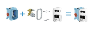 Ravak TD 065.00 Podomítková s přepínačem pro R-box X070070