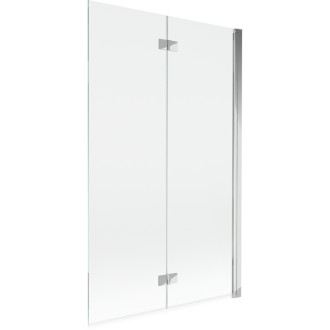 Vanová zástěna Mexen Mist 2-křídlá pravá 110 x 150 cm, průhledná, chrom - 8A9-110-002-01-00-P