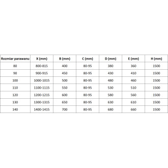 Mexen Mist vanová zástěna 2-křídlá levá 140 x 150 cm, černý rám, černá - 8A9-140-002-70-70-L