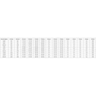 Sprchový kout Mexen Mist L, pětiúhelníkový, asymetrický, výklopný, levý, 100 x 80 cm, černý rošt, černá - 8A8L-100-080-70-77-L
