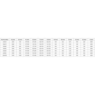 Sprchový kout Mexen Mist-B Duo s výklopným mechanismem 100 x 75 cm, průhledný, zlatý - 8A2-100-075-50-00