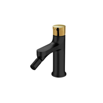 Cersanit Inverto bidetová stojánková černá, zlatá páka S951-288