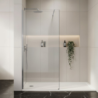 Sprchová zástěna Rea Flexi Transparent / Chrome 80