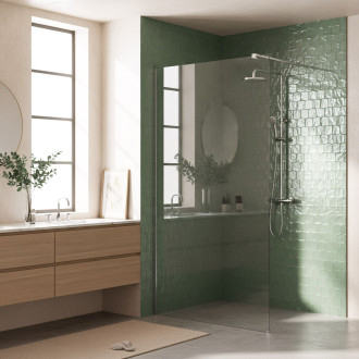 Sprchová zástěna Rea Flexi Transparent / Chrome 110