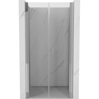 Sprchové dveře Mexen Mist s otočnými dveřmi 75 cm, průhledné, chrom - 8A7-075-000-01-00