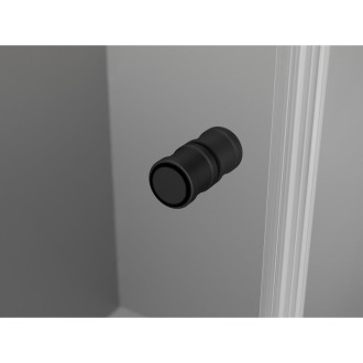 Mexen Mist-F Duo skládací sprchový kout pravý 100 x 120 cm, černý rám, černá - 8A6-100L-120P-70-70