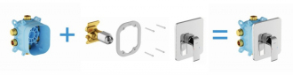 Ravak RB 072.50 Základní těleso pro podomítkové baterie, R-box Vari X070139