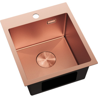 Jednodřezový ocelový dřez Mexen Solix 400 x 450 mm, měděná HC - 6401401000-65HC