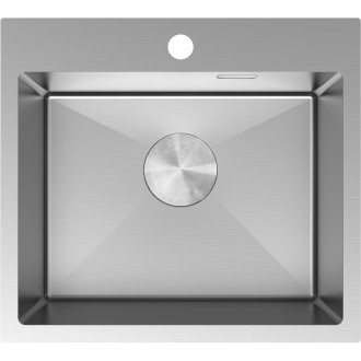 Jednodřezový ocelový dřez Mexen Solix 500 x 450 mm, nerezová ocel - 6402501000-01