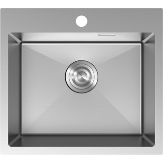 Jednodřezový ocelový dřez Mexen Solix 500 x 450 mm, nerezová ocel - 6402501000-01