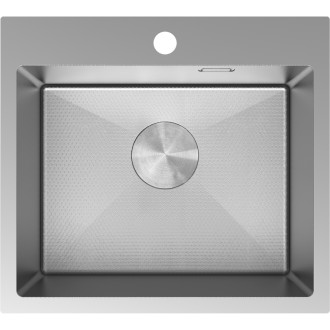 Jednodřezový ocelový dřez Mexen Solix 500 x 450 mm, nerezová ocel HC - 6402501000-01HC