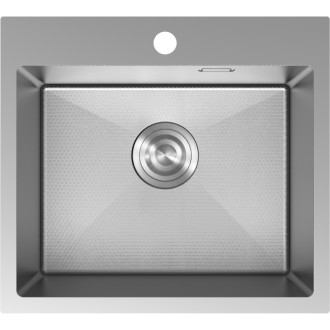 Jednodřezový ocelový dřez Mexen Solix 500 x 450 mm, nerezová ocel HC - 6402501000-01HC