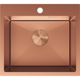 Jednodřezový ocelový dřez Mexen Solix 500 x 450 mm, měď - 6402501000-65