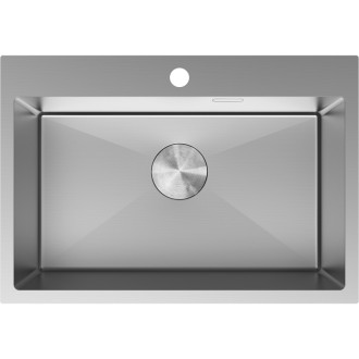 Jednodřezový ocelový dřez Mexen Solix 650 x 450 mm, nerezová ocel - 6403651000-01