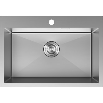 Jednodřezový ocelový dřez Mexen Solix 650 x 450 mm, nerezová ocel - 6403651000-01