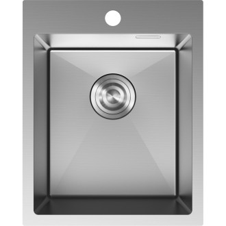 Jednodřezový ocelový dřez Mexen Solix 400 x 500 mm, nerezová ocel - 6406401000-01