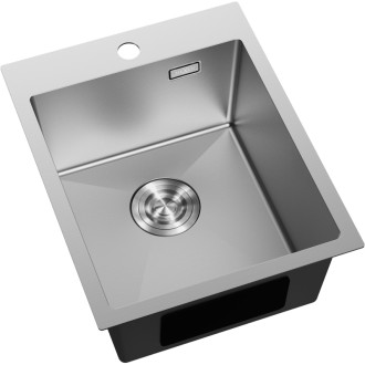 Jednodřezový ocelový dřez Mexen Solix 400 x 500 mm, nerezová ocel - 6406401000-01