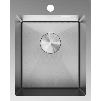 Jednodřezový ocelový dřez Mexen Solix 400 x 500 mm, nerezová ocel HC - 6406401000-01HC