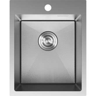 Jednodřezový ocelový dřez Mexen Solix 400 x 500 mm, nerezová ocel HC - 6406401000-01HC