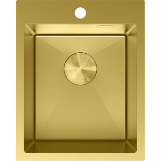 Jednodřezový ocelový dřez Mexen Solix 400 x 500 mm, zlatý - 6406401000-55