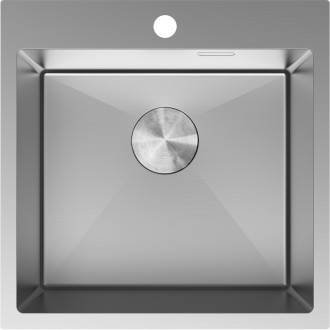 Jednodřezový ocelový dřez Mexen Solix 500 x 500 mm, nerezová ocel - 6407501000-01