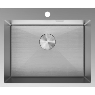 Jednodřezový ocelový dřez Mexen Solix 600 x 500 mm, nerezová ocel HC - 6408601000-01HC