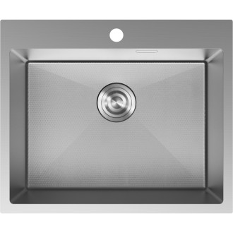 Jednodřezový ocelový dřez Mexen Solix 600 x 500 mm, nerezová ocel HC - 6408601000-01HC