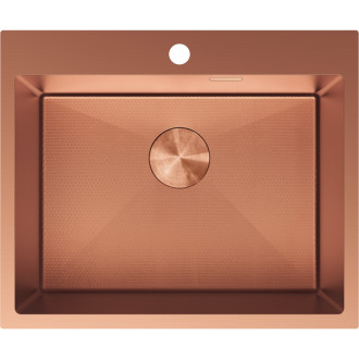 Mexen Solix zlewozmywak stalowy 1-komorowy 600 x 500 mm, miedź HC - 6408601000-65HC