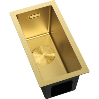 Jednodřezový ocelový dřez Mexen Trixo 230 x 440 mm, zlatý - 6411221000-55