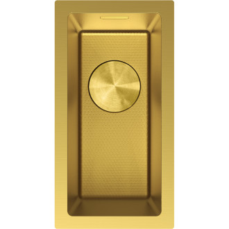 Jednodřezový ocelový dřez Mexen Trixo 230 x 440 mm, zlatá HC - 6411221000-55HC