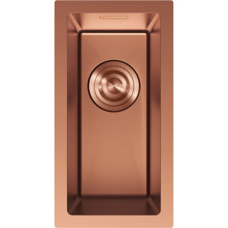 Jednodřezový ocelový dřez Mexen Trixo 230 x 440 mm, měď - 6411221000-65