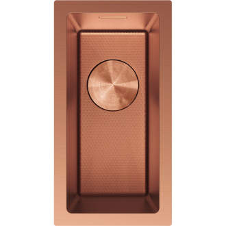 Jednodřezový ocelový dřez Mexen Trixo 230 x 440 mm, měděná HC - 6411221000-65HC