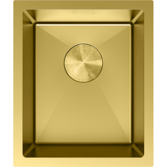 Jednodřezový ocelový dřez Mexen Trixo 370 x 440 mm, zlatý - 6412371000-55