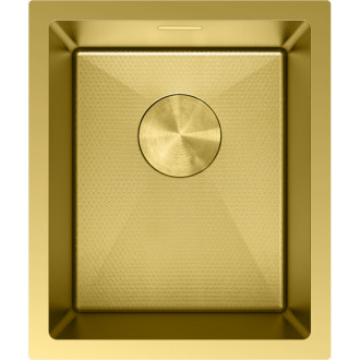 Jednodřezový ocelový dřez Mexen Trixo 370 x 440 mm, zlatá HC - 6412371000-55HC