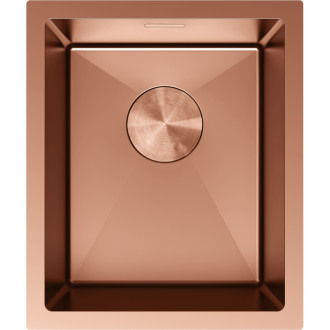 Jednodřezový ocelový dřez Mexen Trixo 370 x 440 mm, měď - 6412371000-65