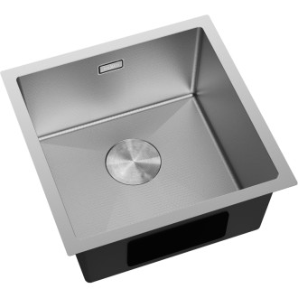 Jednodřezový ocelový dřez Mexen Trixo 440 x 440 mm, nerezová ocel HC - 6413441000-01HC