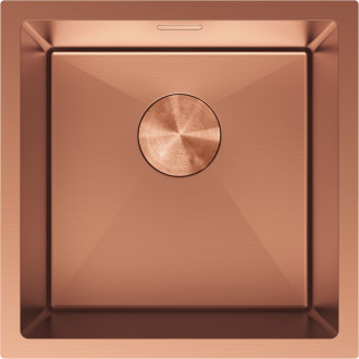 Jednodřezový ocelový dřez Mexen Trixo 440 x 440 mm, měď - 6413441000-65