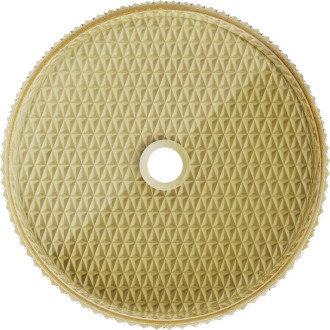 Skleněné umyvadlo Mexen Aura na desku 39 x 39 cm, průhledné/zlaté - 24013951