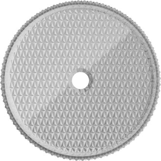 Skleněné umyvadlo Mexen Aura na desku 39 x 39 cm, šedé - 24013966