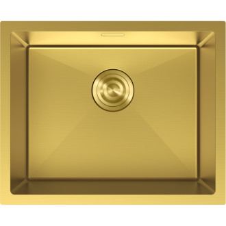 Jednodřezový ocelový dřez Mexen Trixo 540 x 440 mm, zlatý - 6414541000-55