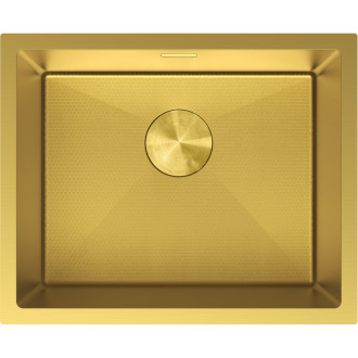 Jednodřezový ocelový dřez Mexen Trixo 540 x 440 mm, zlatá HC - 6414541000-55HC
