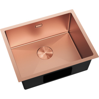 Mexen Trixo zlewozmywak stalowy 1-komorowy 540 x 440 mm, miedź - 6414541000-65