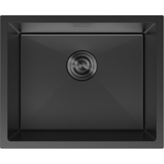 Mexen TRIXO ocelový dřez 1-bowl 540 x 440 mm, černá 6414541000-70