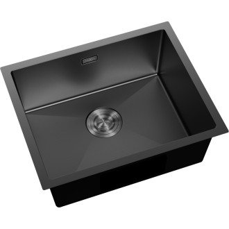 Mexen TRIXO ocelový dřez 1-bowl 540 x 440 mm, černá 6414541000-70