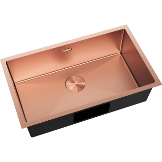 Jednodřezový ocelový dřez Mexen Trixo 750 x 440 mm, měď - 6415751000-65