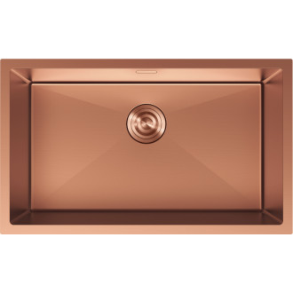 Jednodřezový ocelový dřez Mexen Trixo 750 x 440 mm, měď - 6415751000-65